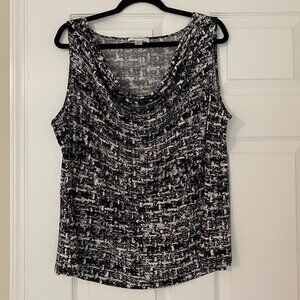Calvin Klein Cowl Neck Sleeveless Blouse Size 1X